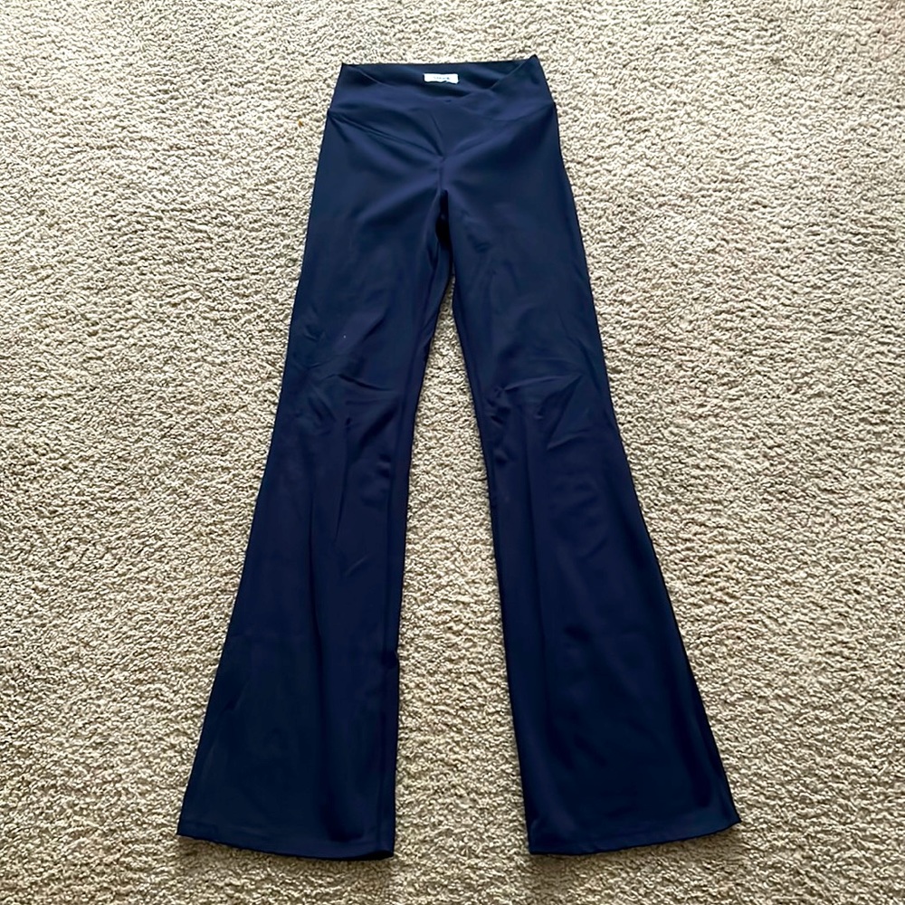 Navy blue flare leggings